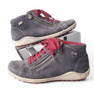 Remonte by Rieker Dorndof R1470 Liv Side Zip Ankle Booties Navy Women's 7.5-8